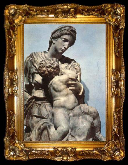 framed  Michelangelo Buonarroti Medici Madonna, ta009-2